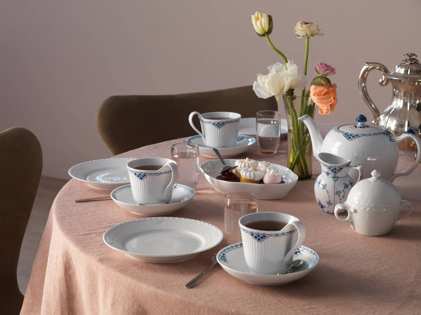 Prinsesse højhankskop m/ underkop - 25 cl.